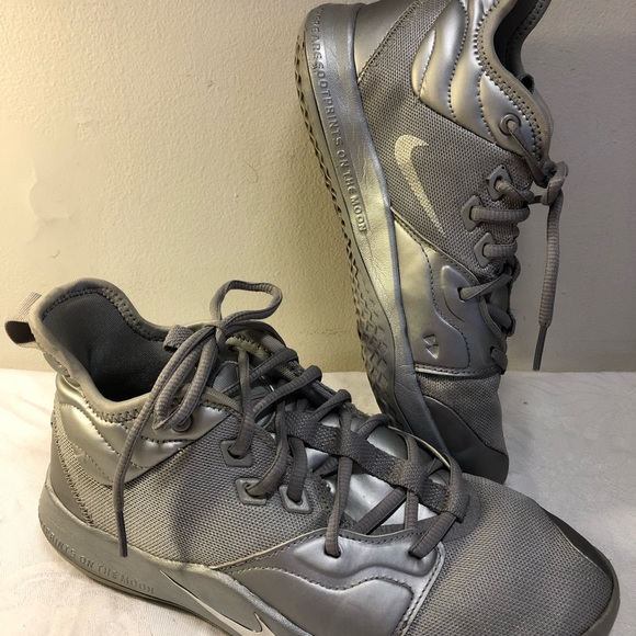 Nike Paul George NASA PG 3 50th Reflect Silver Ci8973-001 Youth Size 7y - Picture 6 of 16
